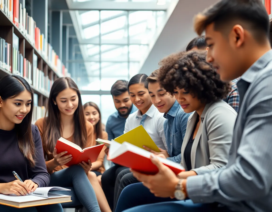 Students and professionals learning together